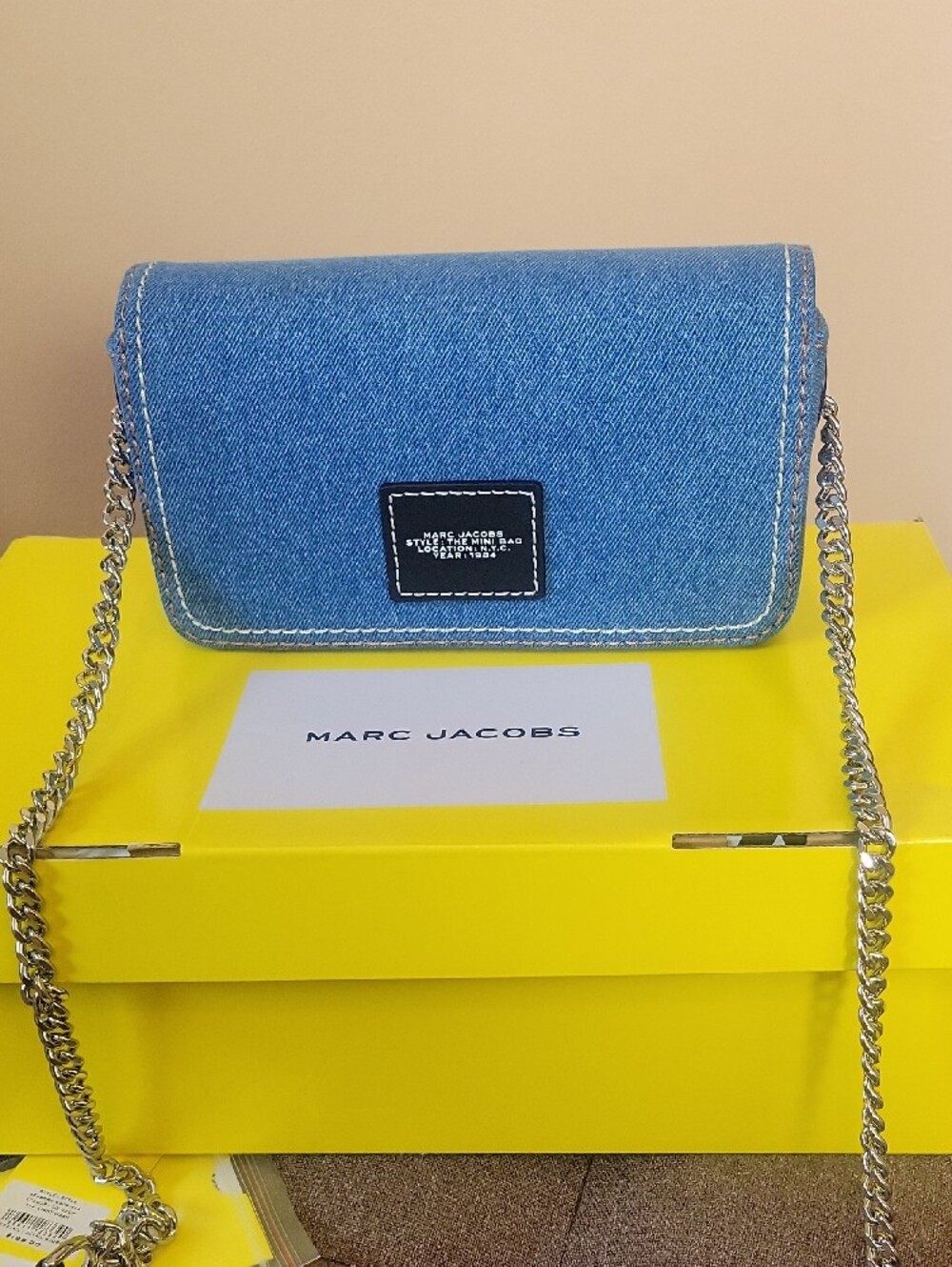 Marc Jacobs Denim Mini Crossbody in Light Blue - Picture 2 of 8
